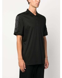 Polo imprimé noir BOSS