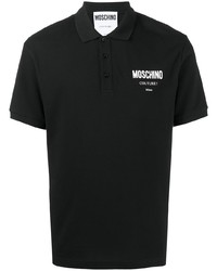 Polo imprimé noir Moschino