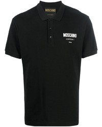 Polo imprimé noir Moschino