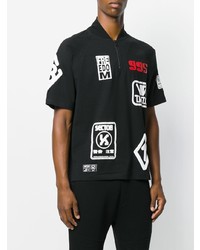 Polo imprimé noir Ktz