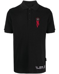 Polo imprimé noir Philipp Plein