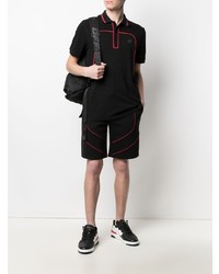 Polo imprimé noir Philipp Plein