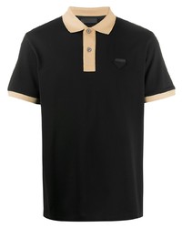 Polo imprimé noir Prada