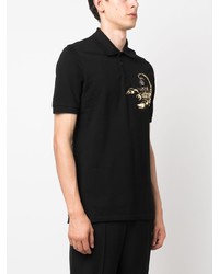 Polo imprimé noir Philipp Plein