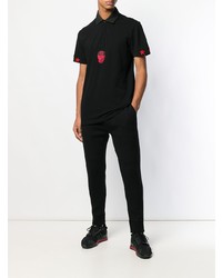 Polo imprimé noir Philipp Plein