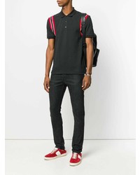 Polo imprimé noir Valentino