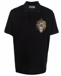 Polo imprimé noir VERSACE JEANS COUTURE