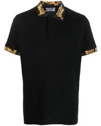 Polo imprimé noir VERSACE JEANS COUTURE