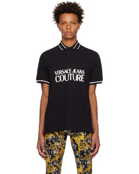 Polo imprimé noir VERSACE JEANS COUTURE