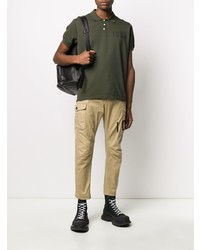 Polo imprimé olive DSQUARED2