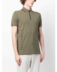 Polo imprimé olive Hackett