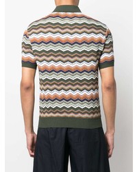 Polo imprimé olive Missoni