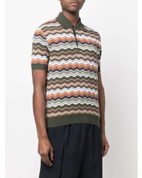 Polo imprimé olive Missoni