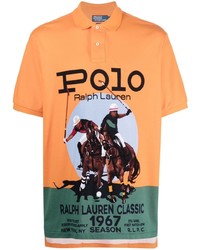 Polo imprimé orange Polo Ralph Lauren