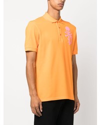 Polo imprimé orange Philipp Plein