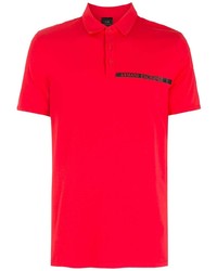 Polo imprimé rouge Armani Exchange