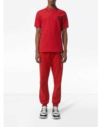 Polo imprimé rouge Burberry