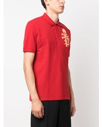 Polo imprimé rouge Philipp Plein