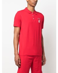 Polo imprimé rouge Karl Lagerfeld