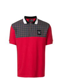 Polo imprimé rouge Raf Simons X Fred Perry