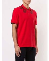 Polo imprimé rouge Blackbarrett