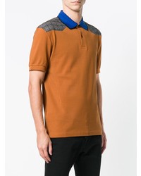 Polo imprimé tabac Raf Simons X Fred Perry