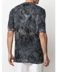 Polo imprimé tie-dye gris foncé Avant Toi