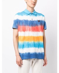 Polo imprimé tie-dye multicolore Paul & Shark