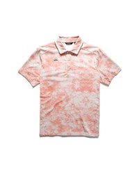 Polo imprimé tie-dye rose