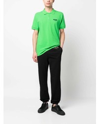 Polo imprimé vert menthe Moschino