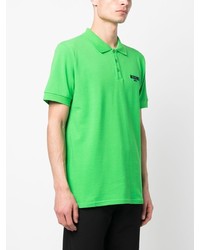 Polo imprimé vert menthe Moschino