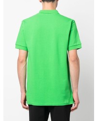 Polo imprimé vert menthe Moschino