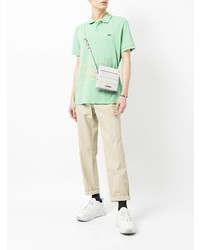 Polo imprimé vert menthe Lacoste