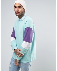 Polo imprimé vert menthe Asos