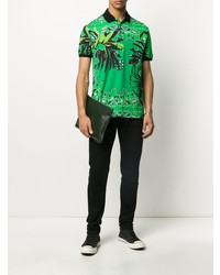 Polo imprimé vert Etro