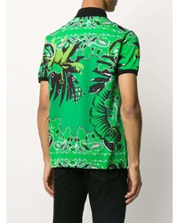 Polo imprimé vert Etro