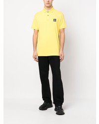 Polo jaune Stone Island