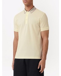 Polo jaune Burberry