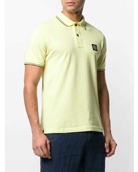 Polo jaune Stone Island