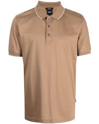 Polo marron clair BOSS