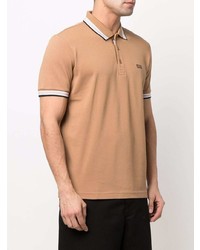 Polo marron clair BOSS