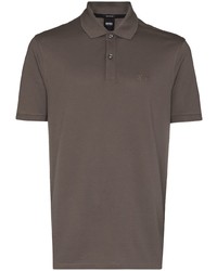 Polo marron foncé BOSS