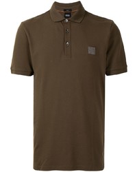 Polo marron foncé BOSS