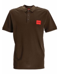 Polo marron foncé BOSS