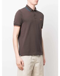 Polo marron foncé Sun 68