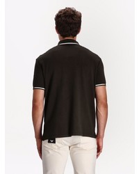 Polo marron foncé Emporio Armani