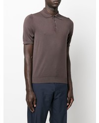 Polo marron foncé Malo