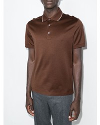 Polo marron foncé Ermenegildo Zegna