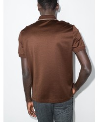 Polo marron foncé Ermenegildo Zegna