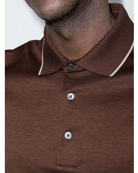 Polo marron foncé Ermenegildo Zegna